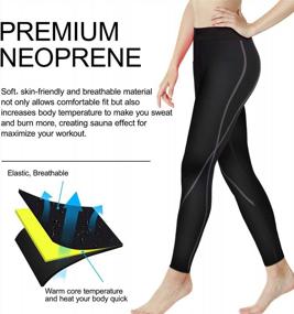 img 3 attached to Get Summer-Ready With Women'S Neoprene Sauna Slimming Capri Pants
