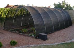img 1 attached to 50% 6X6.6 футовый солнцезащитный шортклет с люверсами, сетка для сада, растений, цветов, курятника и теплицы, устойчивый к УФ-лучам солнца крышка - BeGrit