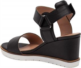 img 1 attached to Stylish And Comfortable Nubuck Or Suede Wedge Sandals By Linea Paolo - VANESS