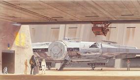 img 2 attached to Transform Your Space With Star Wars Docking Bay Millennium Falcon Peel & Stick Wallpaper