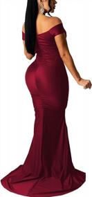 img 3 attached to Stun Everyone In The Room With Our Off Shoulder V-Neck Cocktail Dress For Women