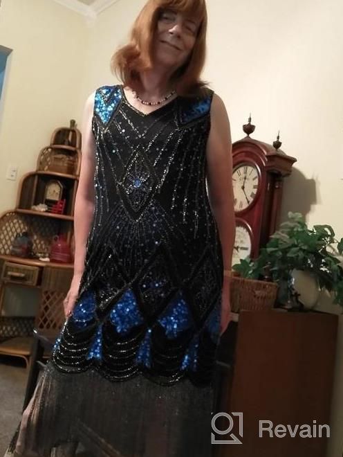 img 1 attached to Shine Like A Star In PrettyGuide'S Women'S 1920S Gatsby Sequin Art Deco Flapper Dress review by Erin Bowers