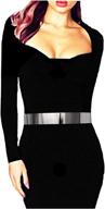 👗 silver women's accessories - polished filled mirror adjustable belts логотип