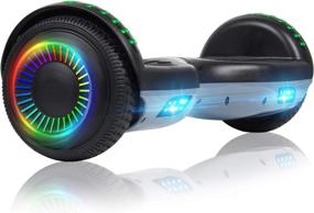img 4 attached to 6.5 Inch Self-Balancing Hoverboard With Bluetooth Speaker, LED Lights For Kids By Felimoda