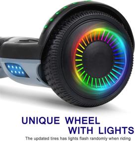 img 1 attached to 6.5 Inch Self-Balancing Hoverboard With Bluetooth Speaker, LED Lights For Kids By Felimoda
