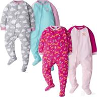 👶 cozy comfort for your little one: gerber baby girls' 4-pack blanket sleeper logo