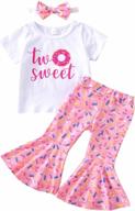 ciycuit baby-girls baby girls baby girl bell bottom outfit logo