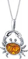 baltic amber animal pendant necklace in 925 sterling silver: a stunning accessory for women logo