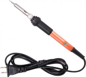 img 1 attached to 60W Electric Soldering Iron Kit - 5 Tips, Desoldering Pump, Stand & More!