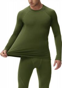 img 2 attached to TOREEL Thermal Underwear For Men - Fleece Lined Long Johns For Men Thermal Underwear Set Base Layer Long Sleeve Top & Bottom