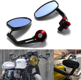 img 4 attached to DREAMIZER Universal Motorcycle Mirrors Chopper Motorcycle & Powersports