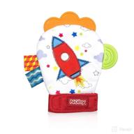 🚀 nuby funky teething mittens, rocket - enhance your baby's teething experience! logo