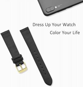 img 3 attached to Upgrade Your Style With WOCCI Elegant Leather Watch Bands | Perfect Replacement Straps For Men And Women In Various Band Widths