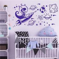 nursery dinosaur sticker spaceship astronomy nursery логотип