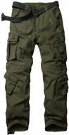 akarmy men's ripstop cargo pants with relaxed fit and 8 pockets - perfect for hiking, combat, and casual work logo