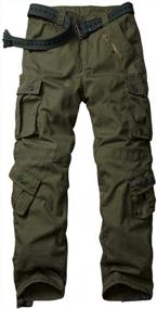 img 4 attached to AKARMY Men'S Ripstop Cargo Pants With Relaxed Fit And 8 Pockets - Perfect For Hiking, Combat, And Casual Work