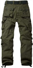 img 3 attached to AKARMY Men'S Ripstop Cargo Pants With Relaxed Fit And 8 Pockets - Perfect For Hiking, Combat, And Casual Work