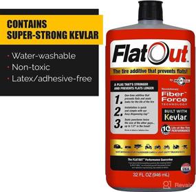 img 2 attached to 🔧 FlatOut Multi-Purpose Tire Sealant: Prevents & Repairs Flat Tires, Seals Leaks, Kevlar-Enriched - 4-Pack, 32-oz Bottles