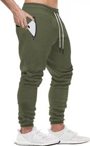 img 4 attached to Stay Comfy And Active With Susclude Men'S Joggers Sweatpants
