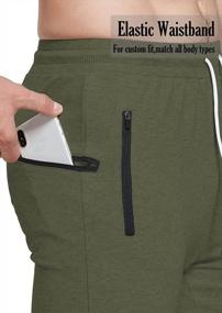 img 2 attached to Stay Comfy And Active With Susclude Men'S Joggers Sweatpants