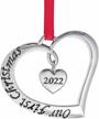 klikel 2022 newlywed ornament: cherish your first christmas together as mr & mrs logo