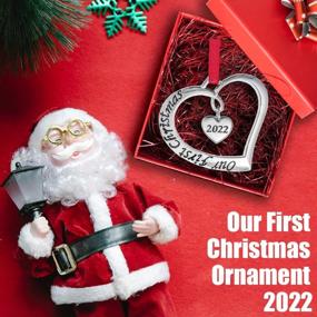 img 2 attached to Klikel 2022 Newlywed Ornament: Cherish Your First Christmas Together As Mr & Mrs