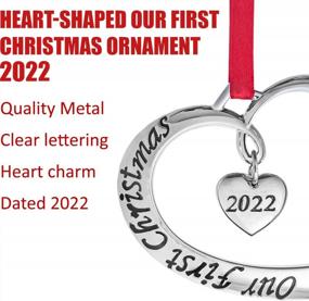 img 3 attached to Klikel 2022 Newlywed Ornament: Cherish Your First Christmas Together As Mr & Mrs