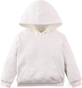 img 4 attached to 👶 Adorable Toddler Kids Long Sleeve Hoodie with Pockets - Perfect for Sporty Style!