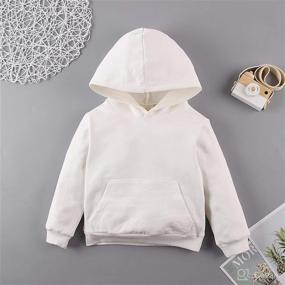 img 3 attached to 👶 Adorable Toddler Kids Long Sleeve Hoodie with Pockets - Perfect for Sporty Style!