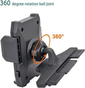 img 2 attached to Kolasels CD Slot Car Phone Holder: Secure Mount with Clamp & One-Touch Design for iPhone 12/11, Galaxy S10/S9+ & More