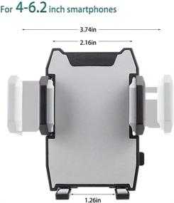 img 3 attached to Kolasels CD Slot Car Phone Holder: Secure Mount with Clamp & One-Touch Design for iPhone 12/11, Galaxy S10/S9+ & More