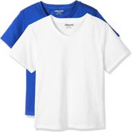 unacoo unisex 2 pack t shirts fitting girls' clothing : tops, tees & blouses logo