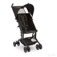 🚀 versatile and stylish: jeep clutch plus travel stroller with reclining seat in black/olive green by delta children logo