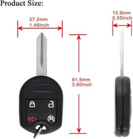 img 3 attached to 🔑 Replacement 4 Button Car Key Fob CWTWB1U793 for 2013-2015 Ford Explorer & 2011-2016 Lincoln Navigator - Keyless Entry Remote