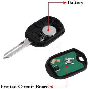 img 2 attached to 🔑 Replacement 4 Button Car Key Fob CWTWB1U793 for 2013-2015 Ford Explorer & 2011-2016 Lincoln Navigator - Keyless Entry Remote