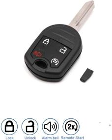 img 1 attached to 🔑 Replacement 4 Button Car Key Fob CWTWB1U793 for 2013-2015 Ford Explorer & 2011-2016 Lincoln Navigator - Keyless Entry Remote