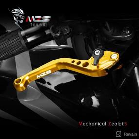 img 3 attached to 🔧 MZS Short Clutch Brake Levers CNC Gold: Enhancing Compatibility with F800GS Adventure 2008-2018, F800R 2009-2018, F800GT 2013-2018, F800ST 2006-2015, F800S 2006-2014, F700GS 2013-2017, F650GS Models