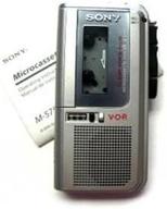 newly refurbished sony 🔧 m-570v microcassette recorder with enhanced features logo