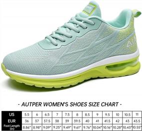 img 2 attached to Autper Women'S Air Athletic Tennis Running Sneakers: Lightweight, Breathable & Fashionable Walking Shoes (US 5.5-10)