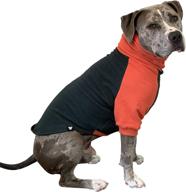 🐶 large dog sweater by tooth and honey - dark green & orange pitbull sweater/sweatshirt логотип