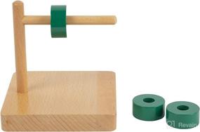 img 1 attached to 🔵 Montessori Toys: Adena Horizontal Dowel Discs for Babies aged 12-18 Months