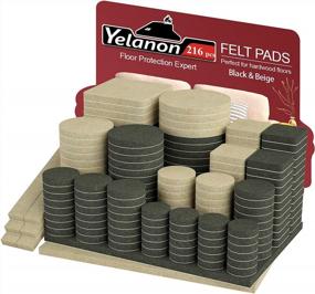 img 4 attached to Protect Your Floors And Furniture With 216 Self-Adhesive Felt Pads – Cuttable For Perfect Fit!