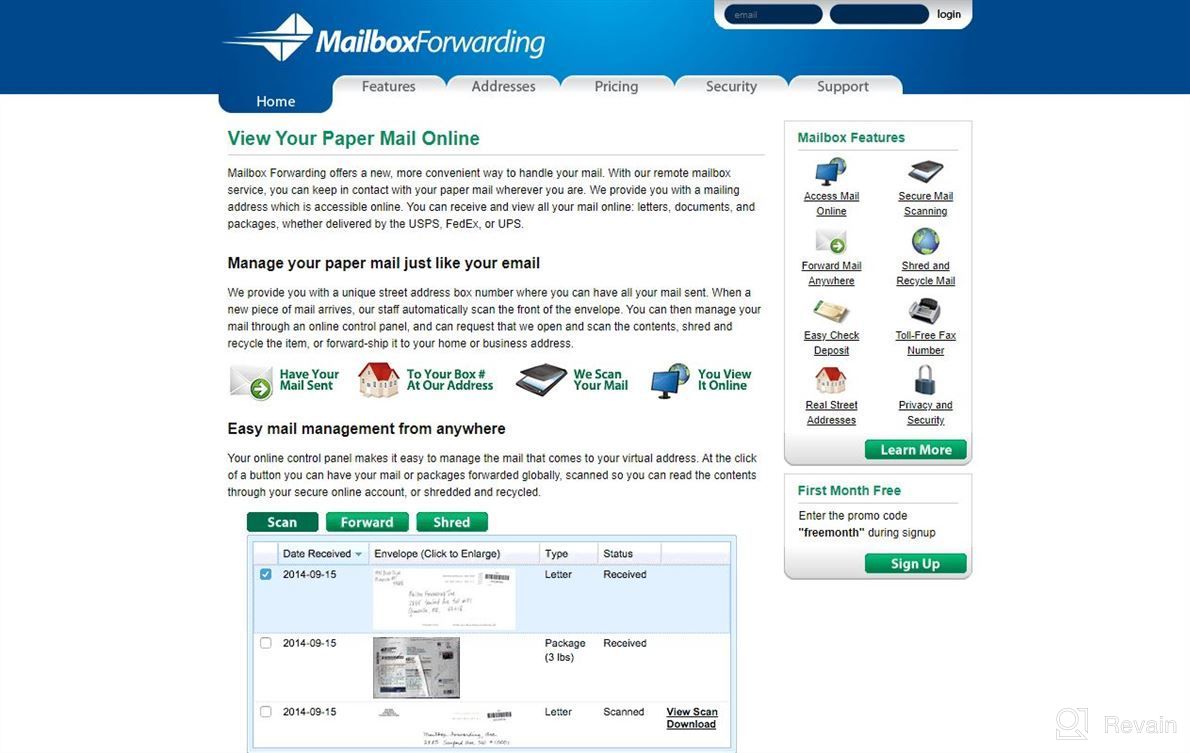 img 1 attached to Mailbox Forwarding review by Josh Allen