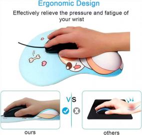 img 1 attached to Ergonomic Silicon Gaming Mousepad Support