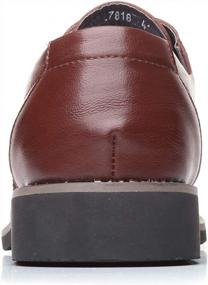 img 2 attached to Step Up Your Style With DADAWEN Men'S Brown Brogue Oxford Dress Shoes - US Size 9