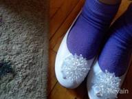 img 1 attached to Swea Pea & Lilli Girls Flats: Elegant Pearl Bow Shoes for Kids review by Sara Hughes