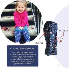 img 3 attached to 👶 Sandra Aris Toddler Play Pants - Crawling Pants with Added Butt & Knee Pads for Boys & Girls - Rodilleras para Bebes que Gatean