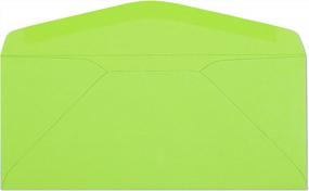 img 2 attached to Colorful And Professional: 50 Pack #9 Lime Starburst Non-Window Envelopes For Business, Legal Letters, Invitations, And Gifts
