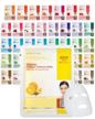dermal 39 combo pack collagen essence full face facial mask sheet - the ultimate supreme collection for every skin condition day to day skin concerns. nature made freshly packed korean face mask logo