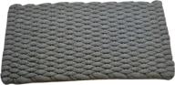 🐾 rockport rope 2438600 super duty pet mat - large gray mat for ultimate pet comfort and durability (24" x 38") logo